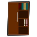 Isolated bookcase image