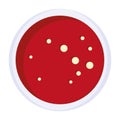 Isolated bowl of ketchup icon Vector