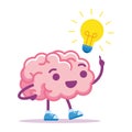 Isolated brain think emoji