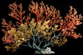 Isolated Branching Corals on Transparent Background, Generative Ai