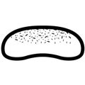 Isolated bread outline Royalty Free Stock Photo