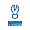 Isolated Bright Outline. Imagination Vector Element Can Be Used For Imagination, Light, Bright Design Concept.