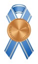 Isolated bronze medal. Royalty Free Stock Photo