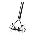 Isolated broom icon