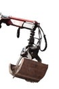 Isolated bucket digger of an earthmover Royalty Free Stock Photo