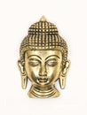 an isolated buddha gold figure head statue