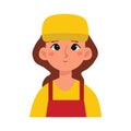 Isolated builder woman icon