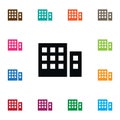 Isolated Building Icon. Apartment Vector Element Can Be Used For Building, Apartment, Residential Design Concept. Royalty Free Stock Photo