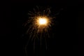 Burning sparkler, fireworks for holidays includes christmas, happy new year Royalty Free Stock Photo
