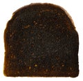 Isolated Burnt Toast