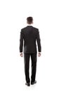 Isolated businessman back view Royalty Free Stock Photo