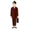 Isolated businesswoman avatar