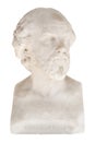 Isolated bust of William Shakespeare in the Achilleion in Corfu/Greece. Royalty Free Stock Photo