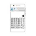 Isolated calculator mobile app