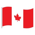 Isolated Canadian flag