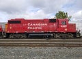 Isolated Canadian Pacific Railway Locomotive London Ontario Canada Royalty Free Stock Photo