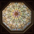 Gorgeous dome detailed with religious colorful figures