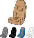 Isolated Car Seat