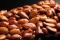 Isolated caramelized almond Royalty Free Stock Photo