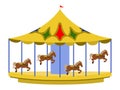 Isolated carnival carousel icon