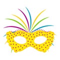 Isolated carnival mask image