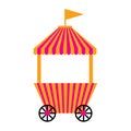 Isolated carnival shopping tent