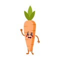 Isolated carrot cartoon kawaii