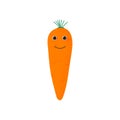 Isolated carrot cute smile characte