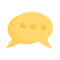 Isolated cartoon icon messages chat notification concept for web.