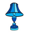 Isolated cartoon lamp symbol. Illustration