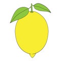 Isolated Cartoon Lemon