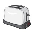 Isolated Cartoon Toaster