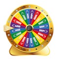 Isolated Casino Golden Wheel Of Fortune