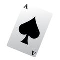 Isolated casino poker card