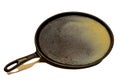 Isolated cast iron frying pan