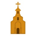 Isolated catholic church image