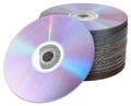 Isolated CD DVD tower Royalty Free Stock Photo