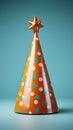 Isolated celebration birthday hat stands alone, ready to bring joy and merriment