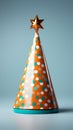 Isolated celebration birthday hat stands alone, ready to bring joy and merriment