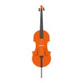 Isolated cello icon. Musical instrument