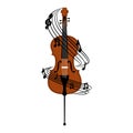 Isolated cello image