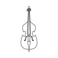 Isolated cello musical instrument icon Flat design Vector
