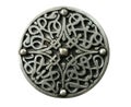 Isolated celtic brooch