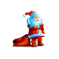 Illustration isolated character santa