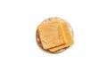 Isolated Water Cracker and Cheddar Cheese Royalty Free Stock Photo
