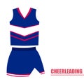 Isolated cheerleading uniform