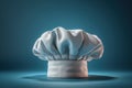 Isolated Chef Hat for Culinary Professionals - White Chef Cap on Neutral Background Royalty Free Stock Photo