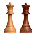 Isolated chess queen Royalty Free Stock Photo