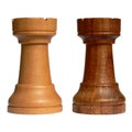 Isolated chess rook Royalty Free Stock Photo