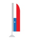Isolated Chilean flag Royalty Free Stock Photo
